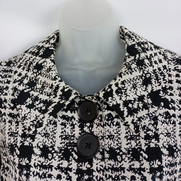 Black White SEMANTIKS Houndstooth Preppy Business Vintage Blazer S (#1,341)(C) - Picture 6 of 10